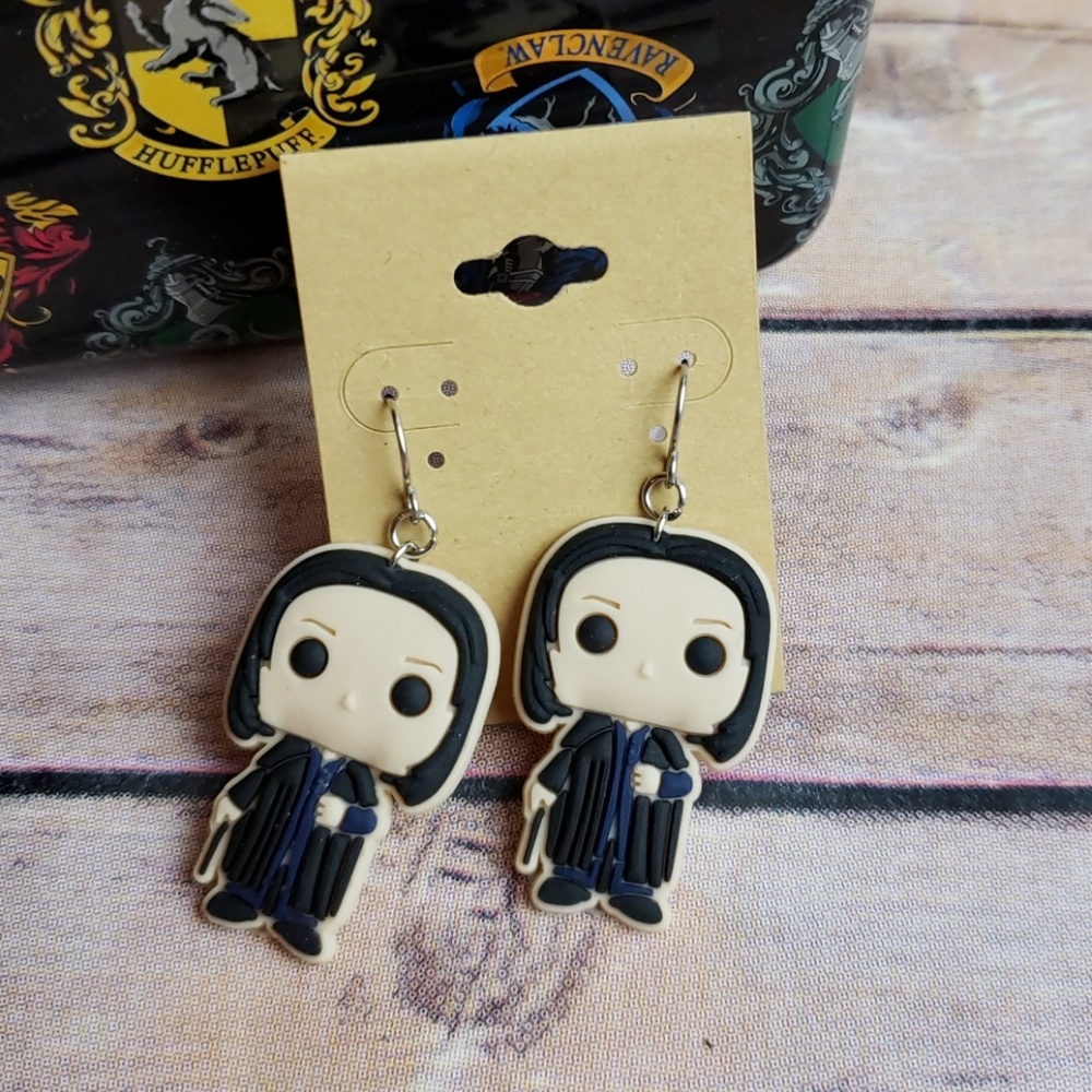 New Harry Potter Snape Slytherin Dangle Earrings